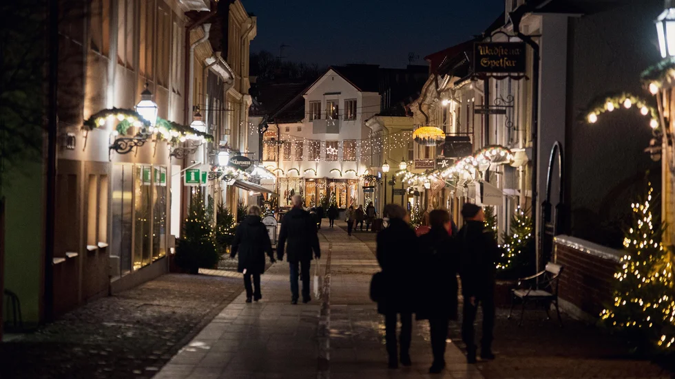 Storgatan i vinterljus